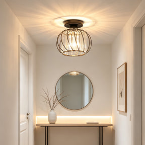 Luna Crystal Cage Ceiling Light