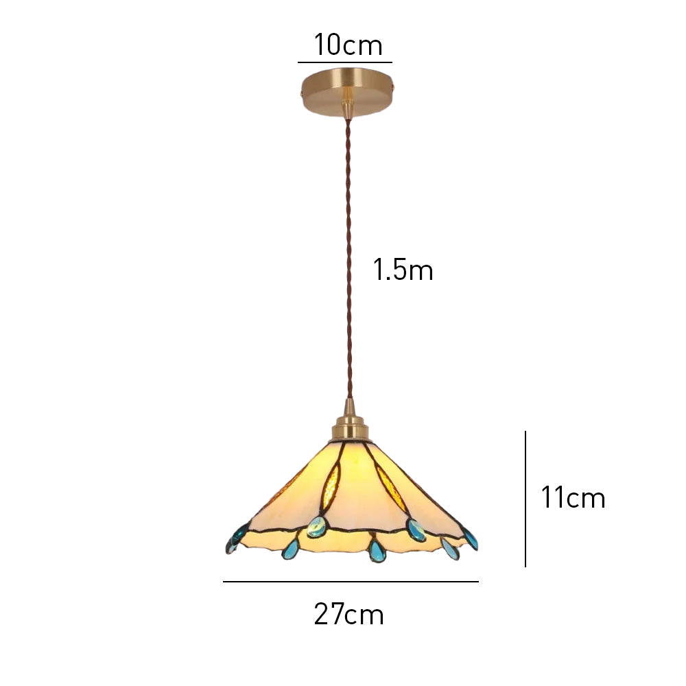 Retro Stained Glass Tiffany Pendant Light