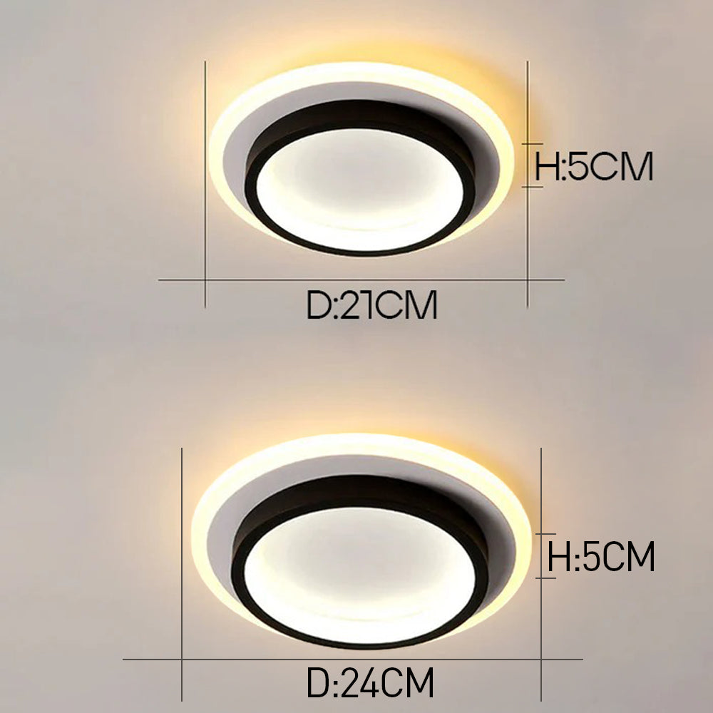 Art Deco Acrylic LED Ceiling Lights For Living Room