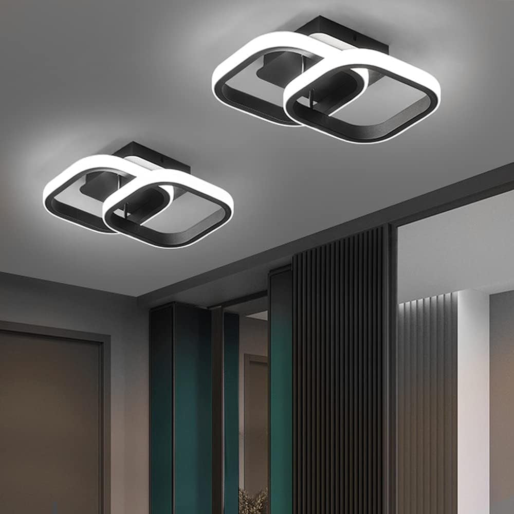 Set of 2 Modern LED Ceiling Lights for Hallway
