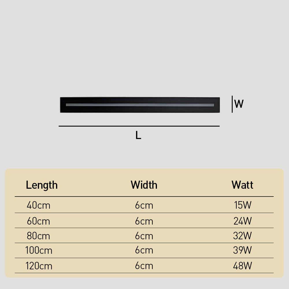 Simplicity Long Strip Led Wall Lights