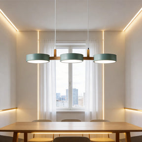 Contemporary Metal Cylinder Multi Light Nordic Pendant Light