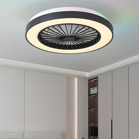Modern LED 6-Speed Adjustable Ceiling Fan Light, Dimmable