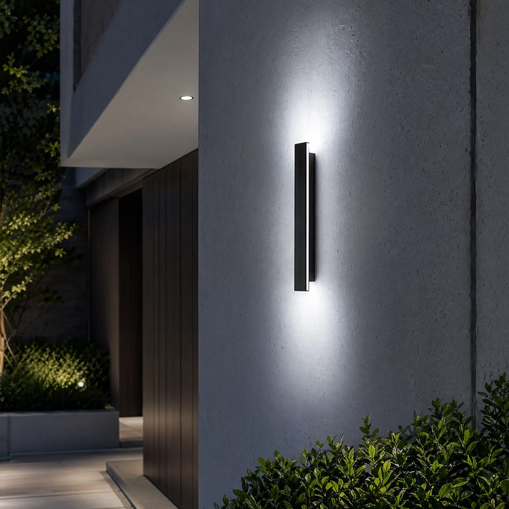Modern Minimalist Waterproof Outdoor Linear Wall Lamp for Porch