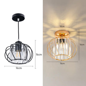Crystal Light Fitting, Semi Flush Hallway Lights
