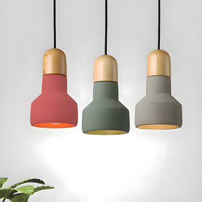 Minimalist Colorful Cement Pendant Lights For Living Room