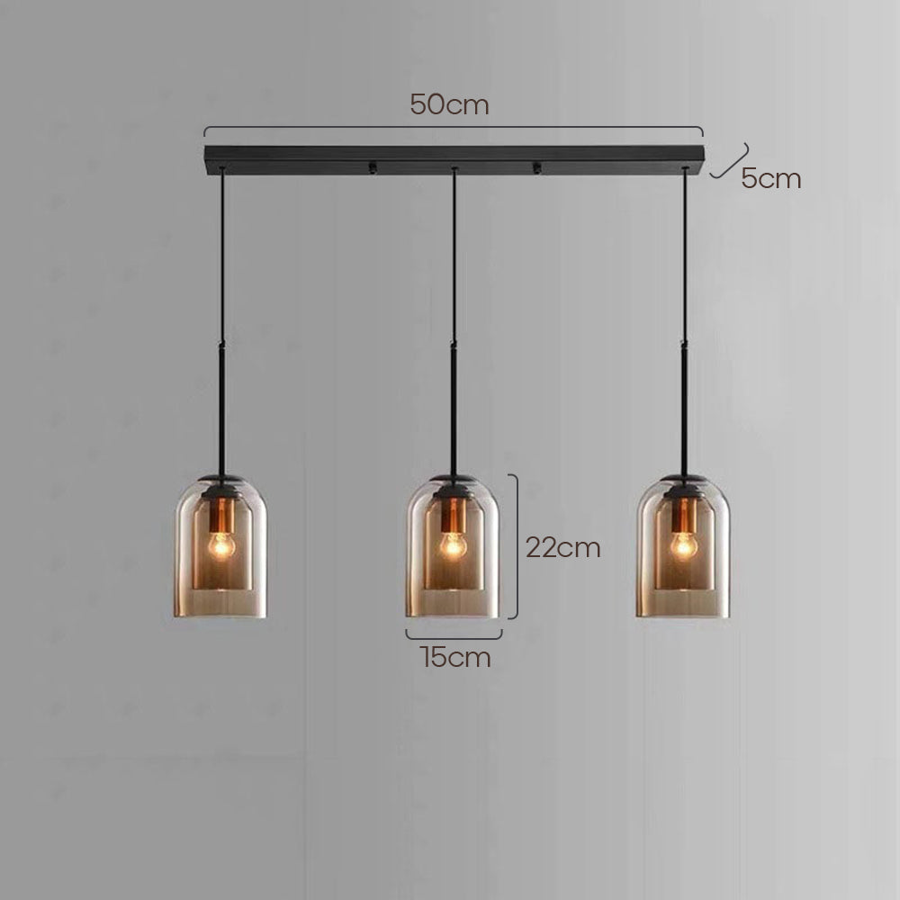 Minimalist Design Double Layer Small Pendant Light For Dining Room