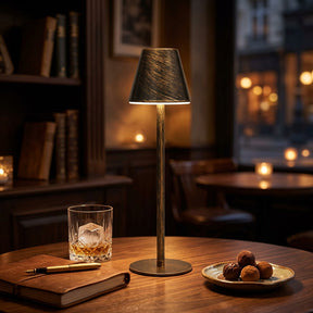Tall-Stem Mushroom Acrylic Rechargeable Touch Control Table Lamp for Bedroom