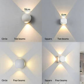 Outdoor Waterproof Exterior LED Wall Lights for Entryway Garage Patio in Warm White
