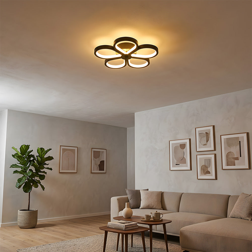 Contemporary LED Flush Mount Acrylic Ceiling Lights for Bedroom