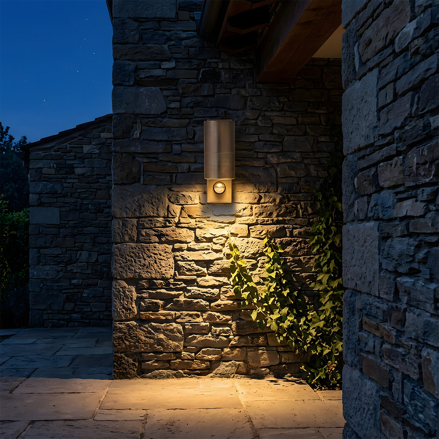 Modern Copper IP65 Dusk-to-Dawn LED Outdoor Wall Lights