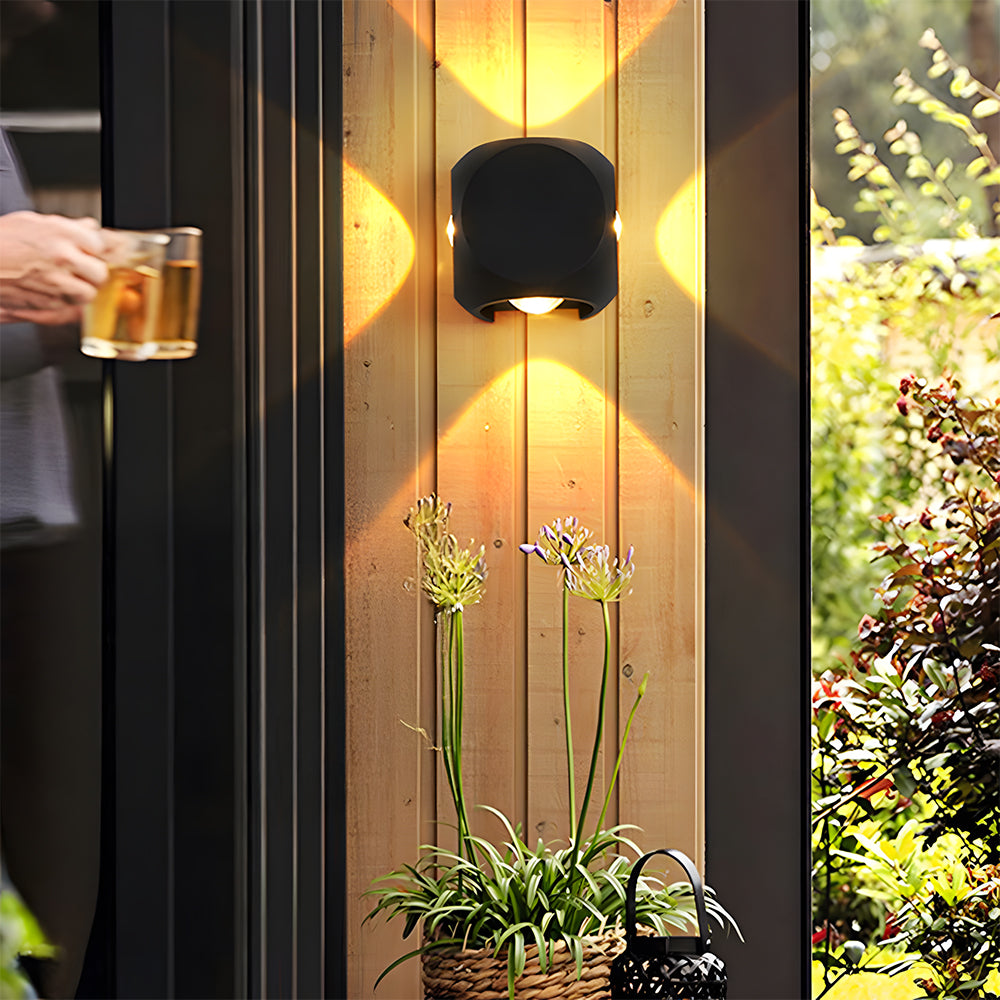 Outdoor Waterproof Exterior LED Wall Lights for Entryway Garage Patio in Warm White