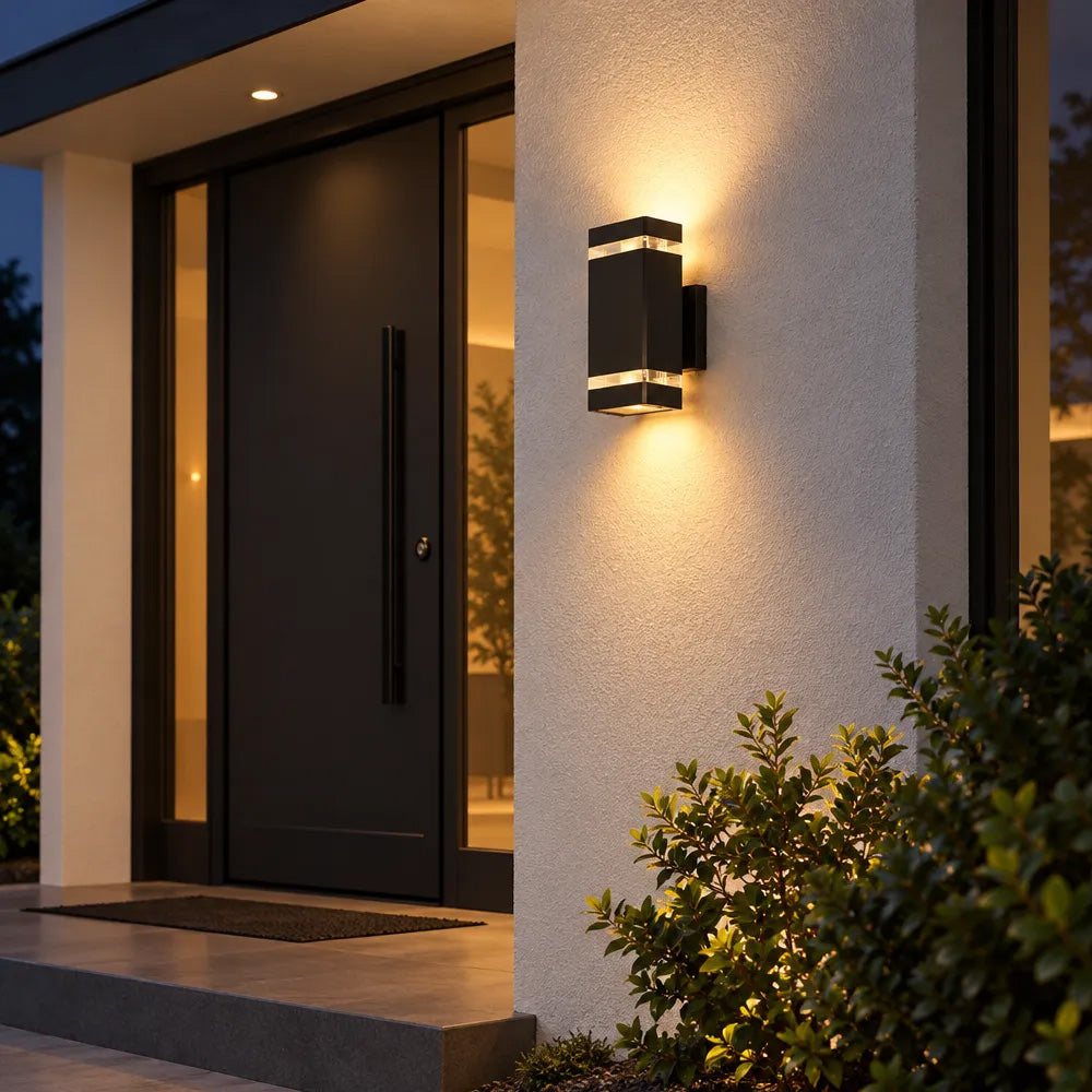Atlas Layered E27 Outdoor Wall Light