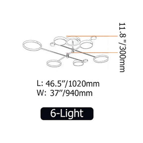 Minimalist Modern Creative Ring Ceiling Lights for Bedroom