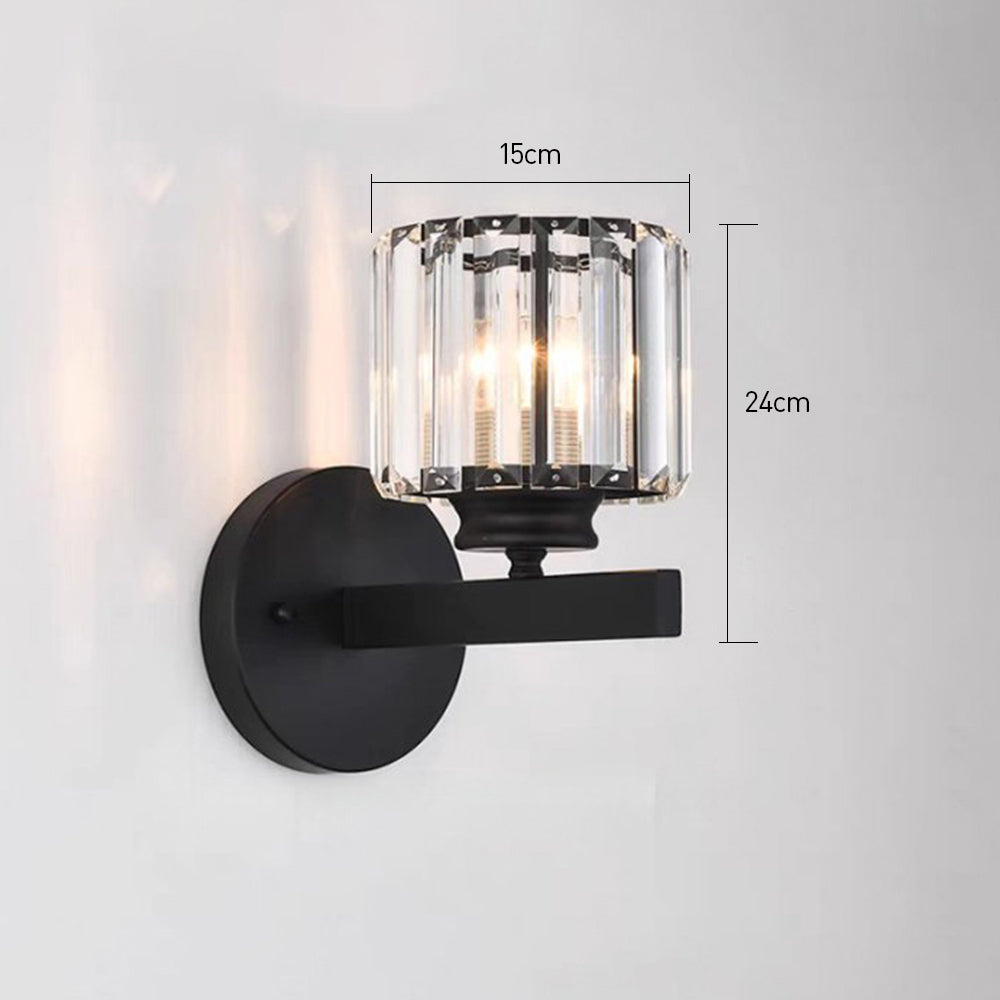 Crystal Round And Square Hallway Wall Lights