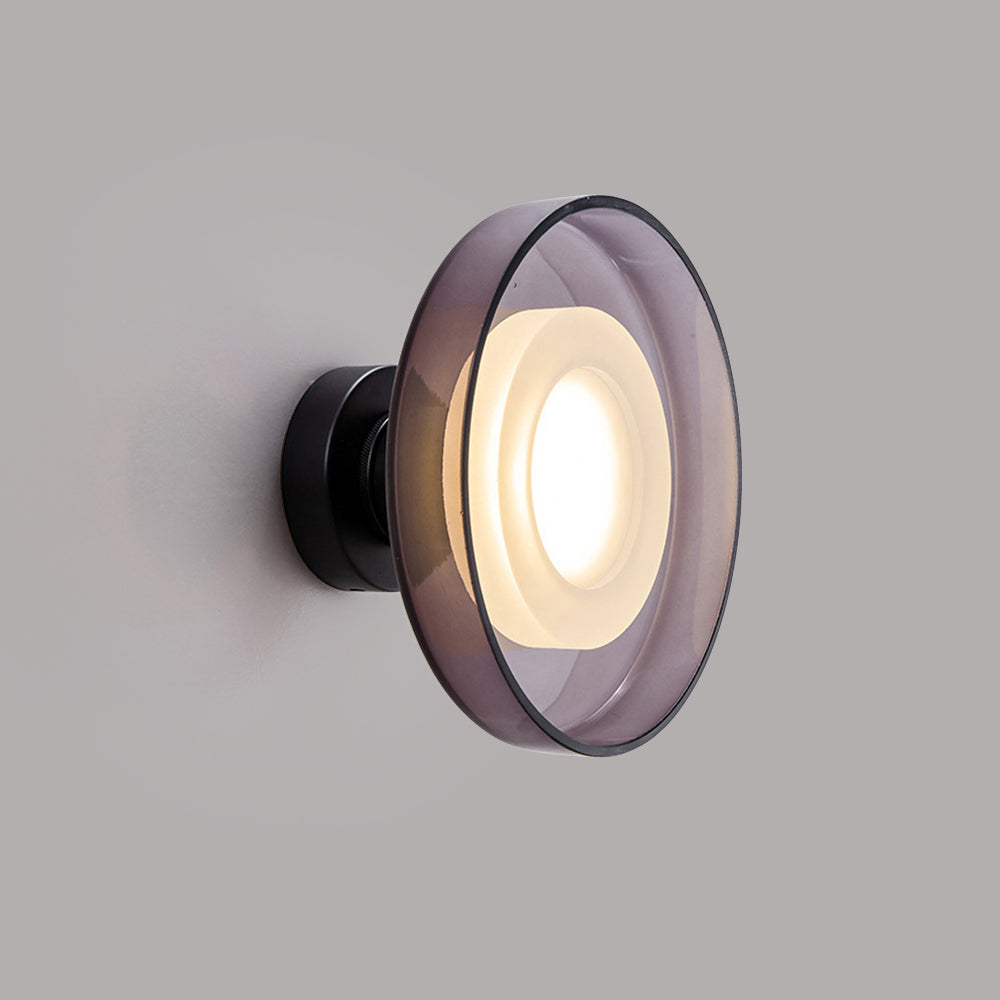 Modern Nordic Glass Round LED Wall Sconce For Living Room