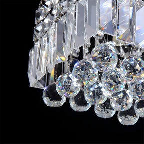 Modern Crystal Small Flush Mount Hallway Ceiling Lamp