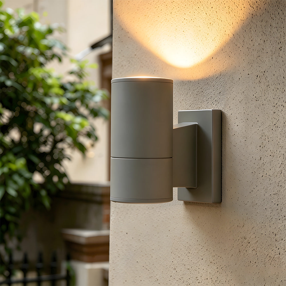 IP65 Cylindrical Aluminium Led Outdoor Wall Lights For Garden Exterior