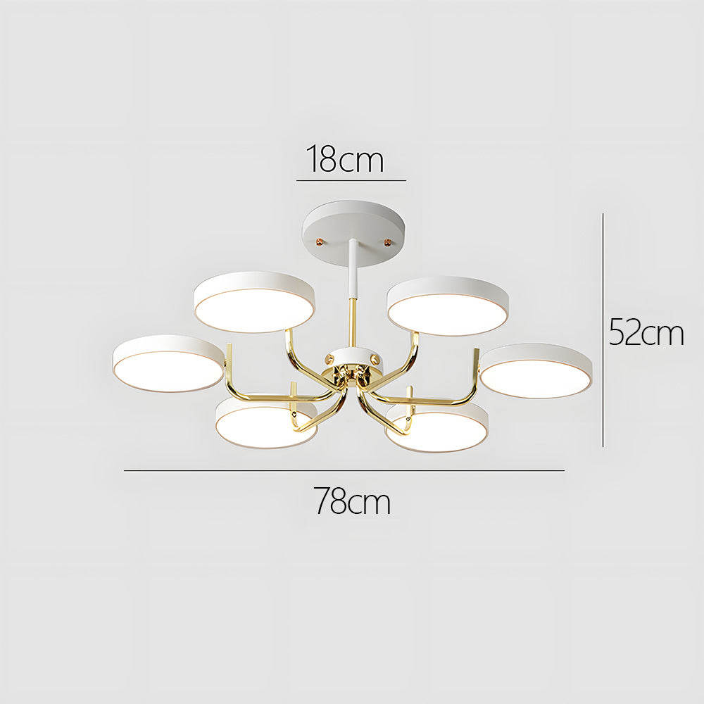 Nordic Creative Iron Living Room LED Ceiling Light