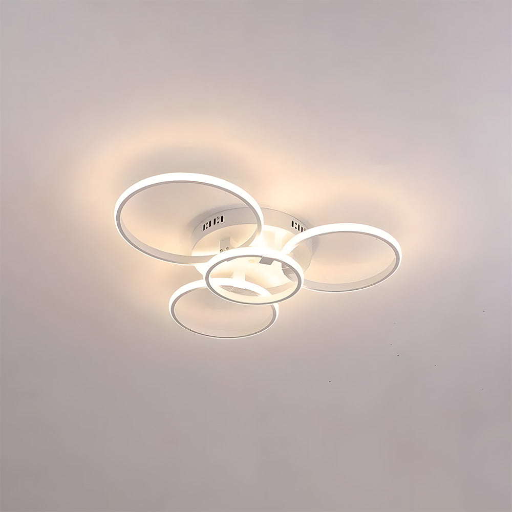 Unique Design Circle Rings Metal LED Ceiling Light