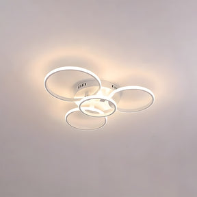 Unique Design Circle Rings Metal LED Ceiling Light