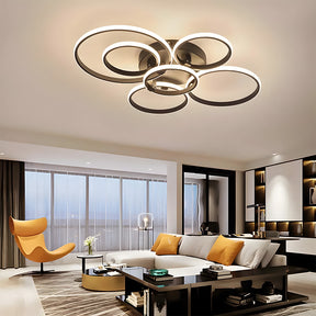 Unique Design Circle Rings Metal LED Ceiling Light