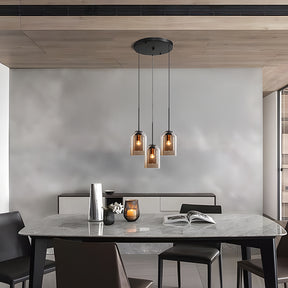 Minimalist Design Double Layer Small Pendant Light For Dining Room