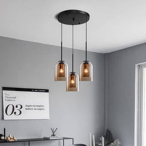 Minimalist Design Double Layer Small Pendant Light For Dining Room