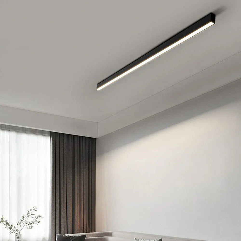 Contemporary Minimalist Long Strip LED Ceiling Lamp For Living Room