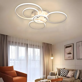 Unique Design Circle Rings Metal LED Ceiling Light