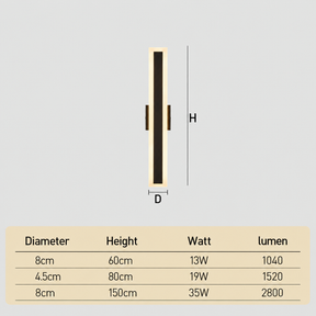 Modern Exterior IP65 Wall Light for Porch Patio Garage