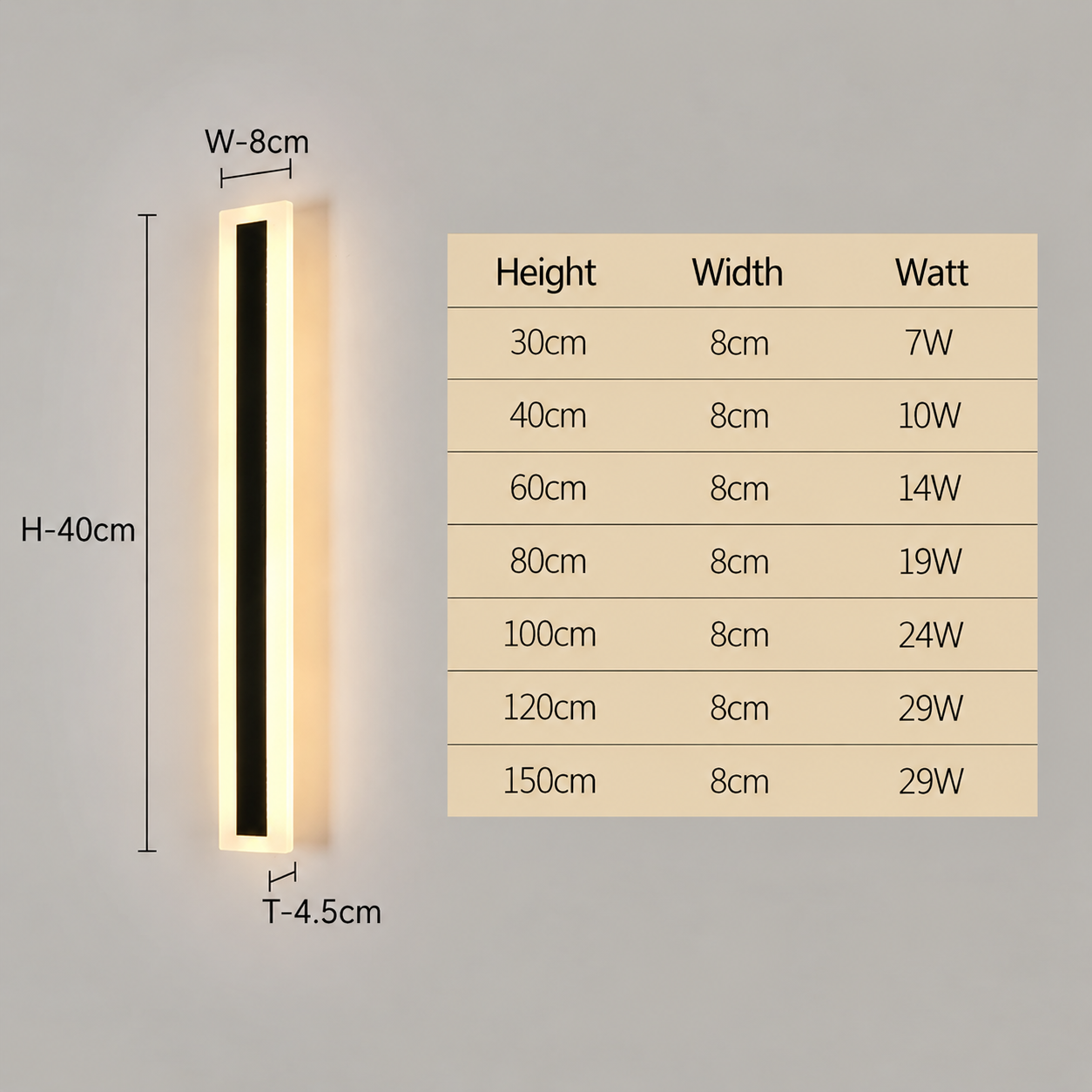 IP65 Waterproof Outdoor Lighting Up Down Wall Lights