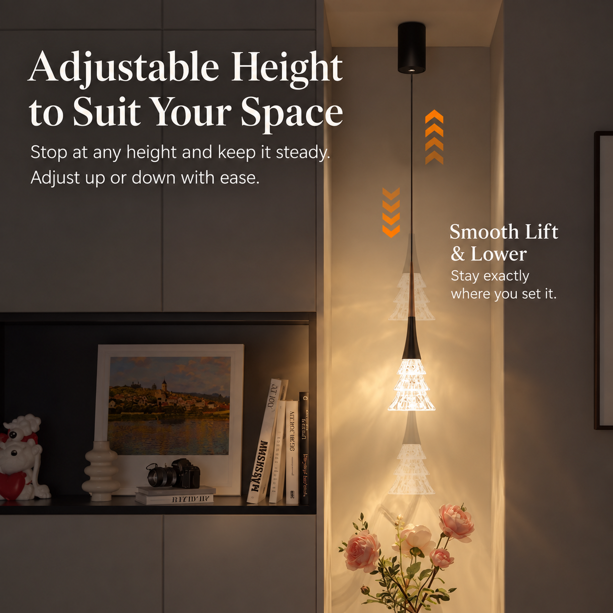 Creative Glass Tree Shape Pendant Lights for Living Room