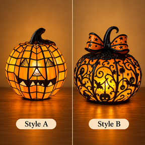 Halloween Glowing Pumpkin Decor Table Lamp for Bedroom Tabletop Decoration