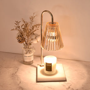 Contemporary Nordic Brown Glass Bedroom Mini Warming Candle Lamp