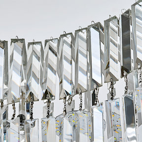 Modern Crystal Flush Mount Ceiling Light Ring Chandelier for Living Room