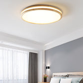 Simple Wood Round Bedroom LED Ceiling Light