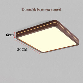 Simple Square Dimmable Bedroom LED Ceiling Light