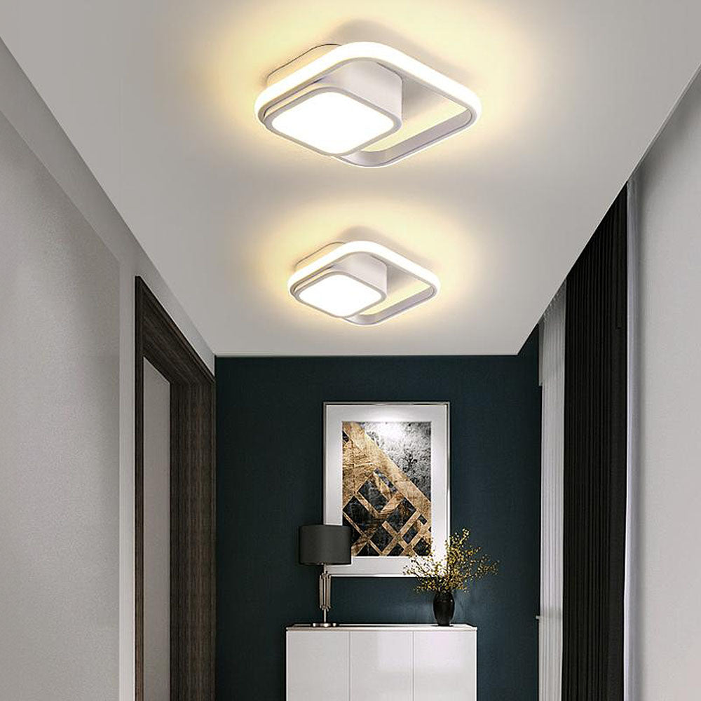 Nova Art Deco White LED Ceiling Lights