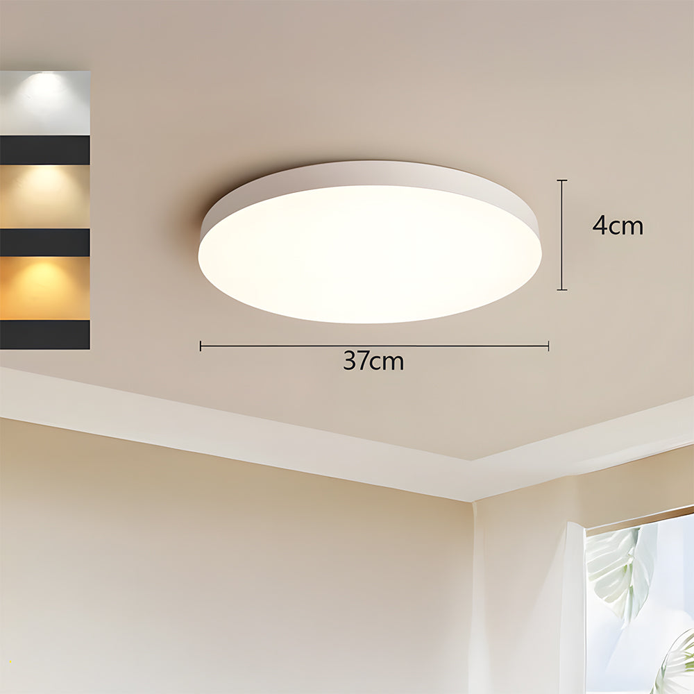 Close-to-Ceiling Lights Round LED Ceiling Lamp