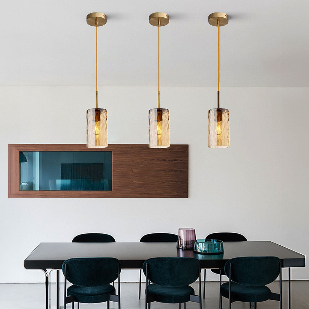 Simple Creative Ripple Glass Dining Room Pendant Light