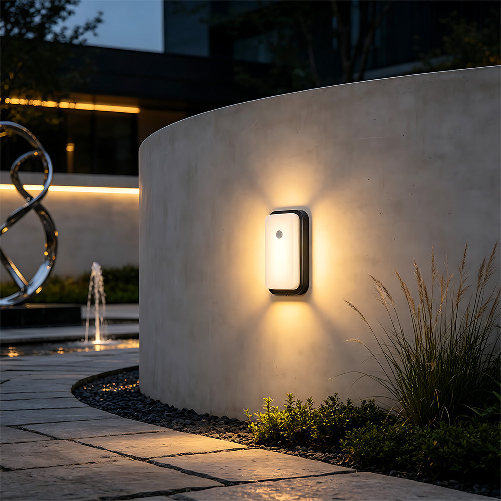 Stylish IP65 Aluminium PIR LED Outdoor Wall Lights for Patio