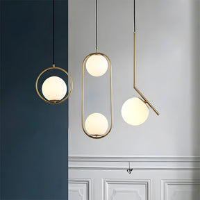 Nordic Luxury Glass Pendant Lights for Kitchen Island Dining Room