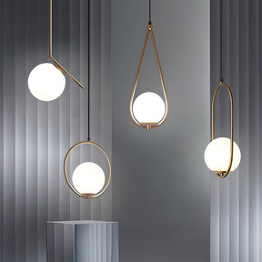 Nordic Luxury Glass Pendant Lights for Kitchen Island Dining Room