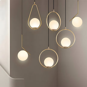 Nordic Luxury Glass Pendant Lights for Kitchen Island Dining Room