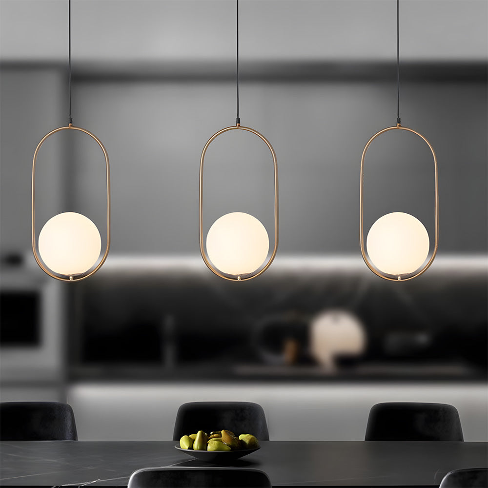 Nordic Luxury Glass Pendant Lights for Kitchen Island Dining Room