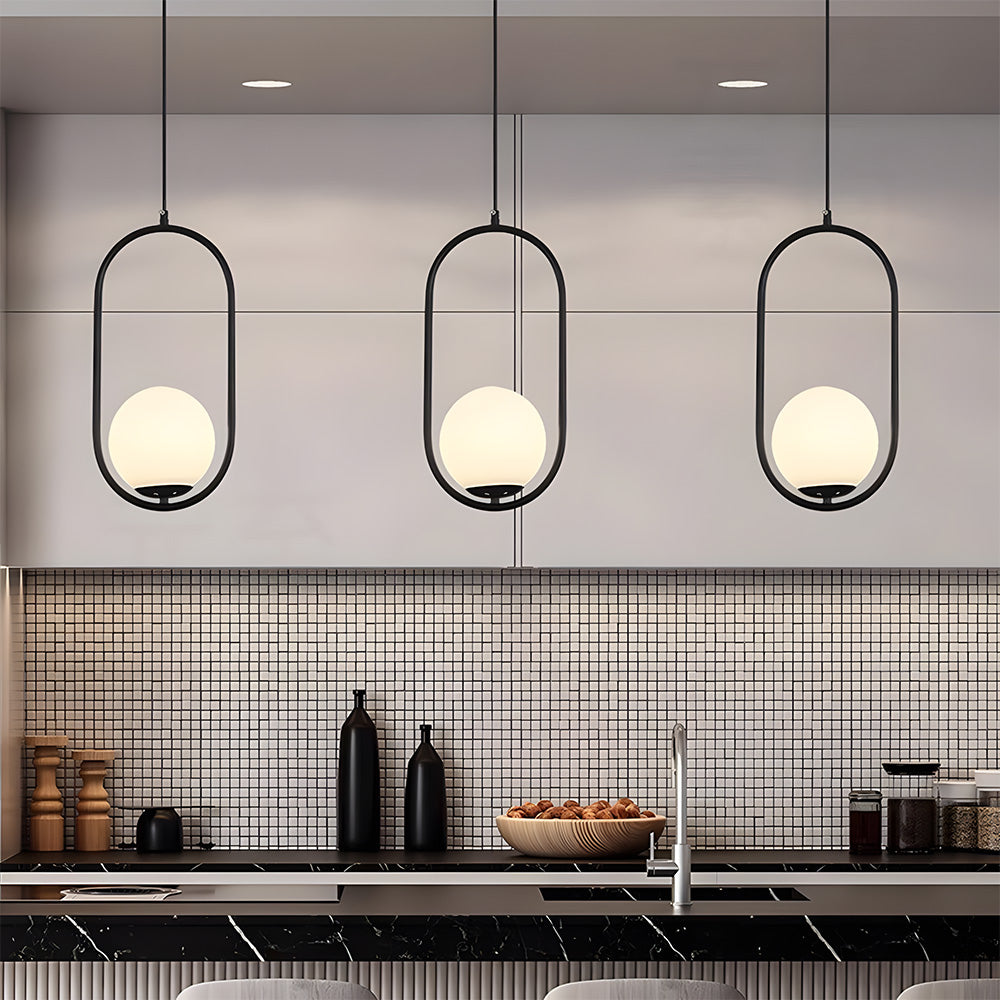 Nordic Luxury Glass Pendant Lights for Kitchen Island Dining Room