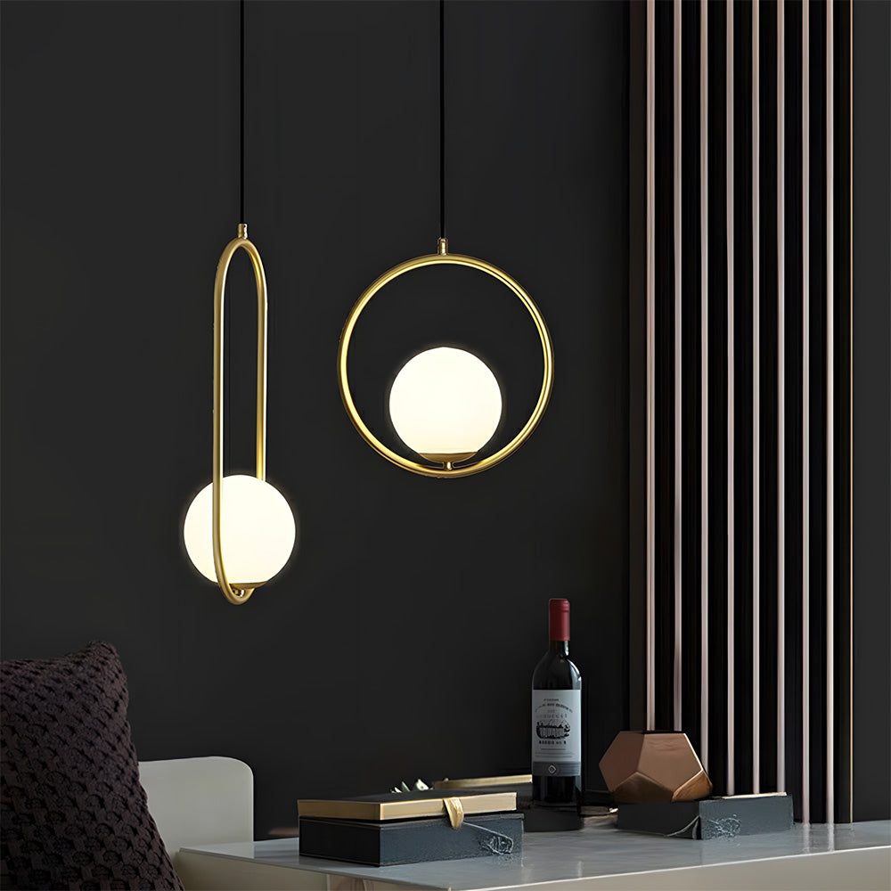 Nordic Luxury Glass Pendant Lights for Kitchen Island Dining Room