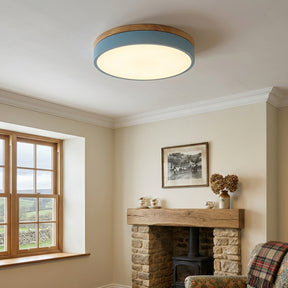 Aria Wood Flush Mount Ceiling Lamp