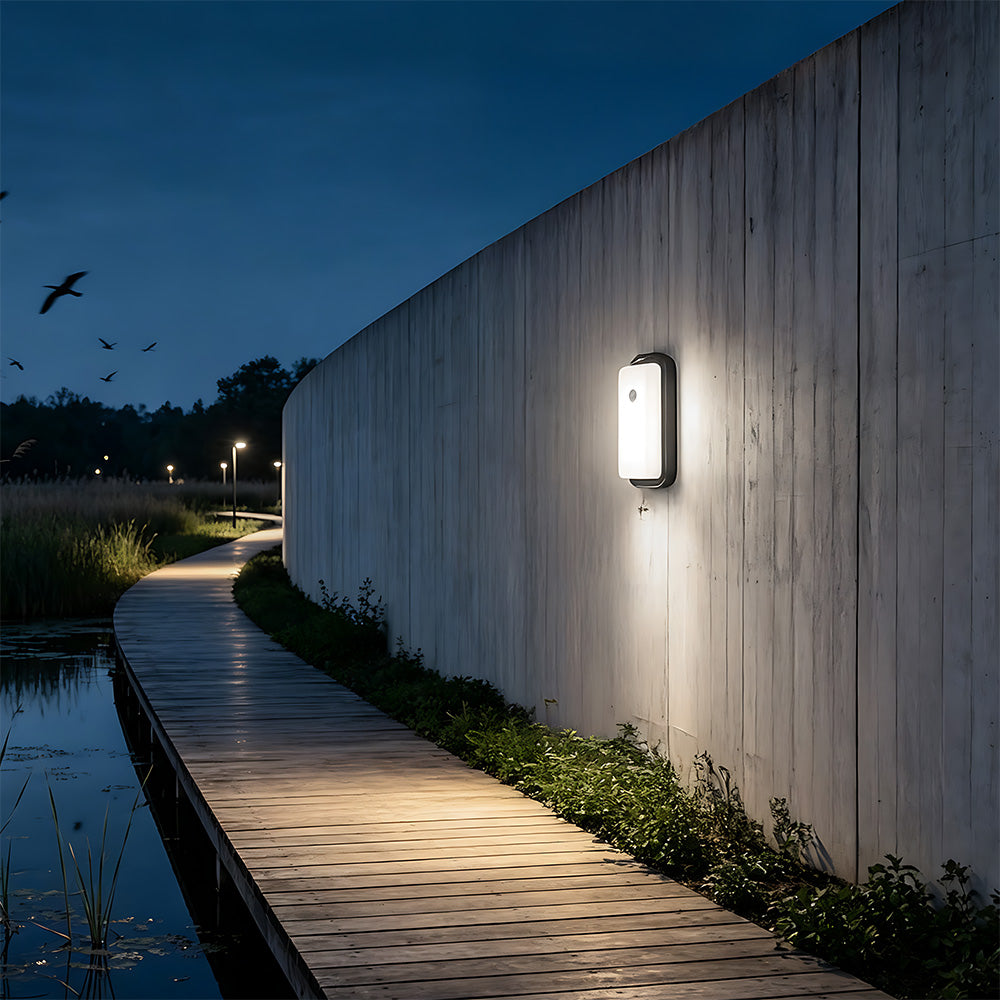 Stylish IP65 Aluminium PIR LED Outdoor Wall Lights for Patio